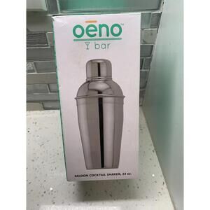 Cocktail Shaker Oeno Bar Saloon Cocktail Shaker 24 oz Stainless Steel BRAND NEW!